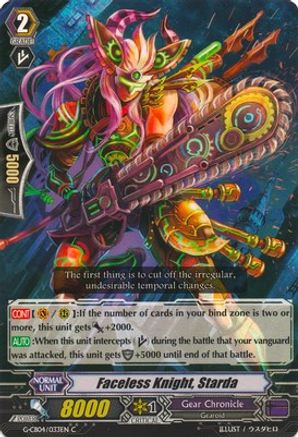 Faceless Knight, Starda (G-CB04/033EN) - G-CB04: Gear of Fate