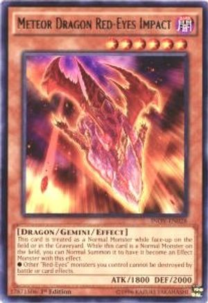 Meteor Dragon Red-Eyes Impact (INOV-EN028) - Invasion: Vengeance Unlimited