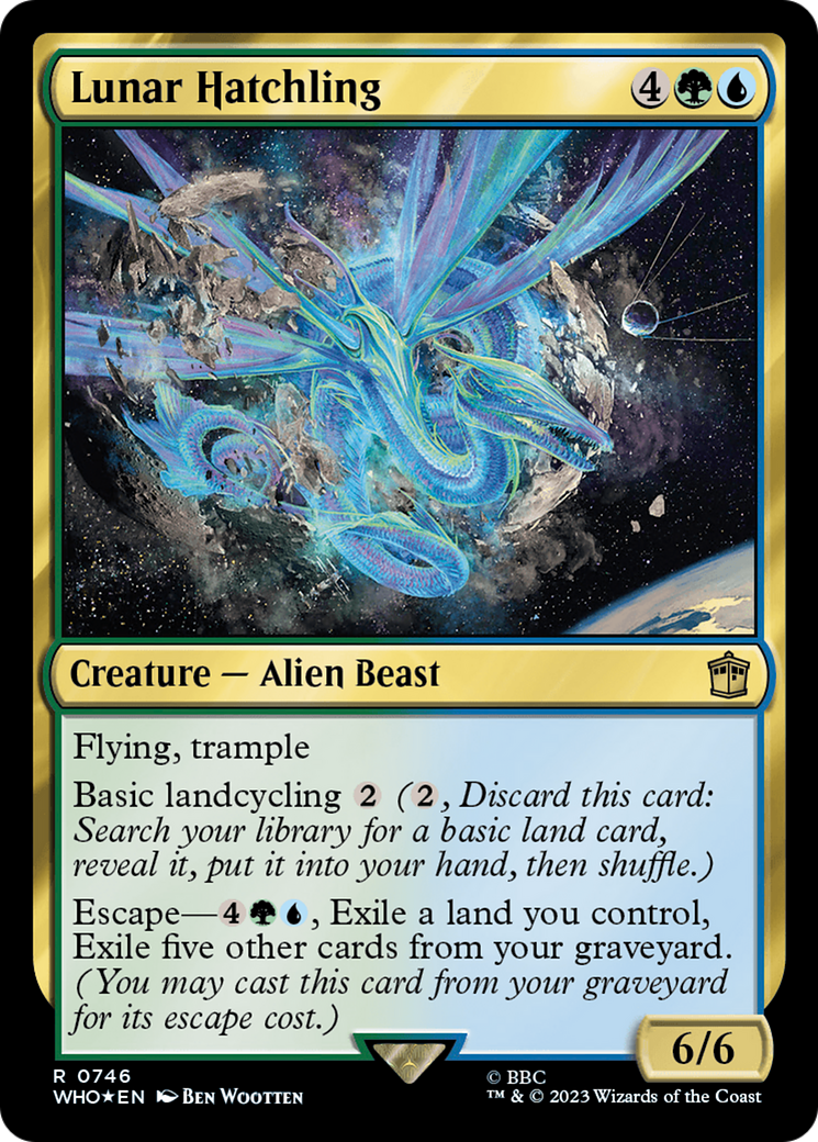 Lunar Hatchling (Surge Foil) (WHO-746) - Doctor Who Foil