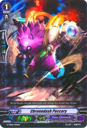 Chronodash Peccary (RRR Foil) (G-TD09/009EN) - G-TD09: True Zodiac Time Beasts