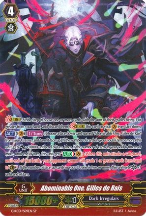 Abominable One, Gilles de Rais (SP) (G-RC01/S09EN) - G-RC01: Revival Collection