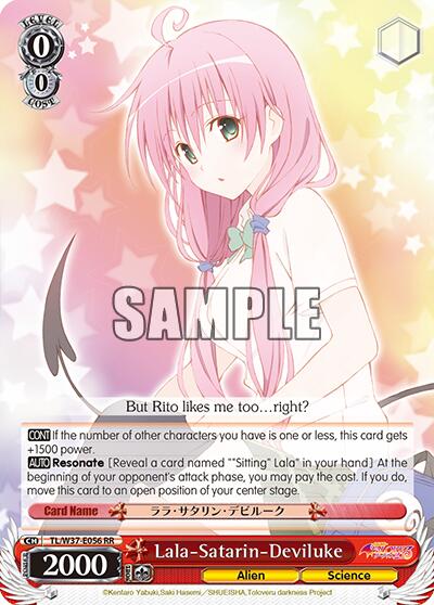 Lala-Satarin-Deviluke [TL/W37 - TL/W37-E056 RR]