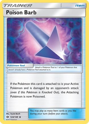 Poison Barb 124/149  SM Base Set - Uncommon