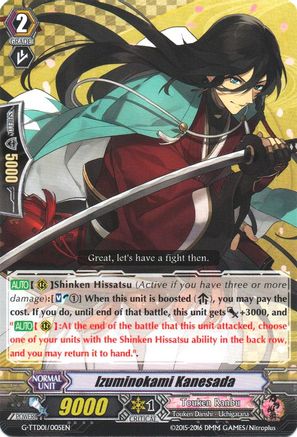 Izuminokami Kanesada (G-TTD01/005EN) - G-TTD01: Touken Ranbu (ONLINE)
