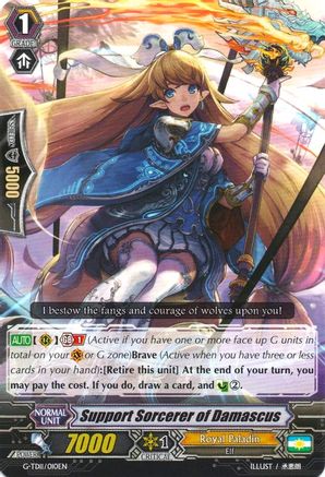 Support Sorcerer of Damascus (G-TD11/010EN) - G-TD11: Divine Knight of Heavenly Decree