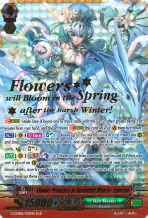 Flower Princess of Beautiful Winter, Inverno (SGR) (G-CHB01/003EN) - G-CHB01: TRY3 NEXT