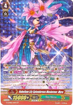 Rubellum Lily Splendorous Musketeer, Myra (SP) (G-CHB01/S11EN) - G-CHB01: TRY3 NEXT