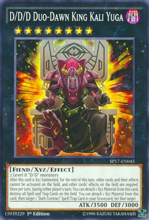 D/D/D Duo-Dawn King Kali Yuga (Starfoil) (SP17-EN045) - Star Pack - Battle Royal 1st Edition