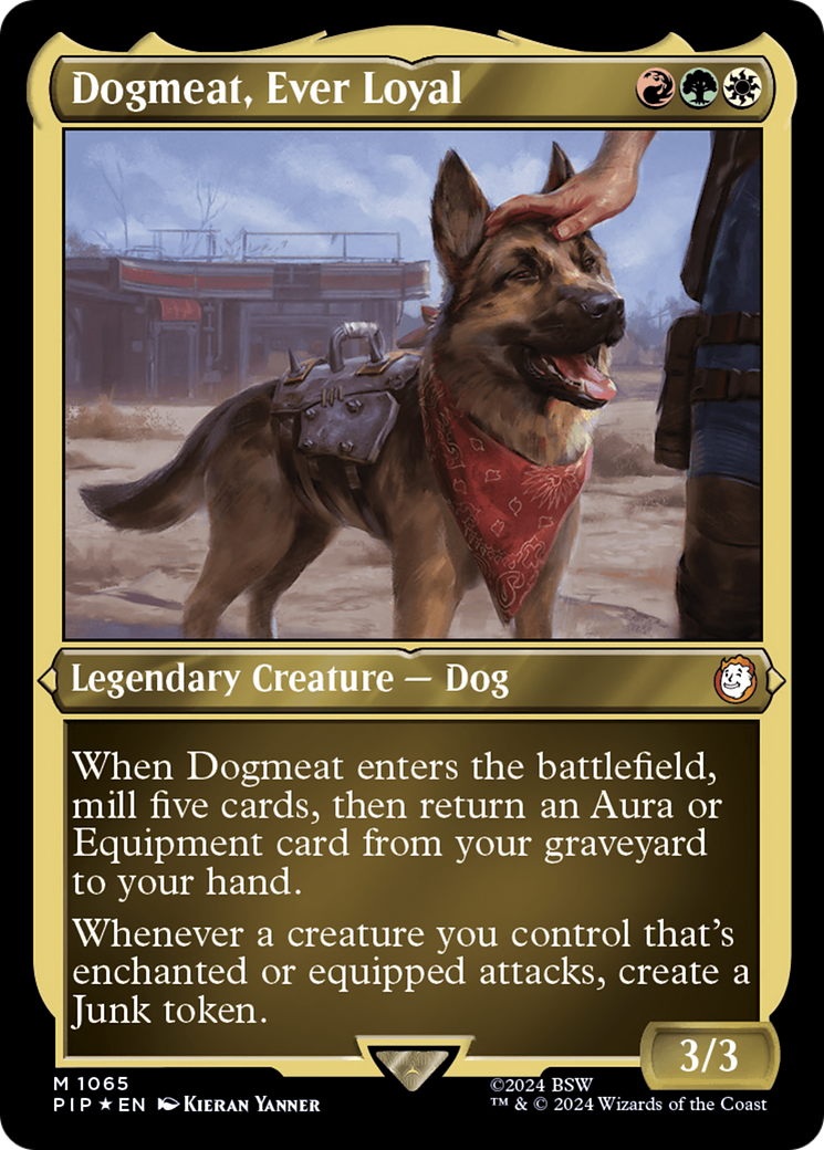 Dogmeat, Ever Loyal (Display Commander) - Thick Stock (PIP-1065) - Fallout Foil