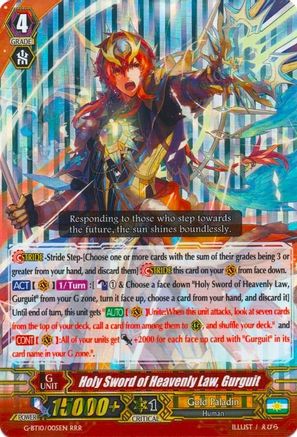 Holy Sword of Heavenly Law, Gurguit [G-BT10 - G-BT10/005EN]