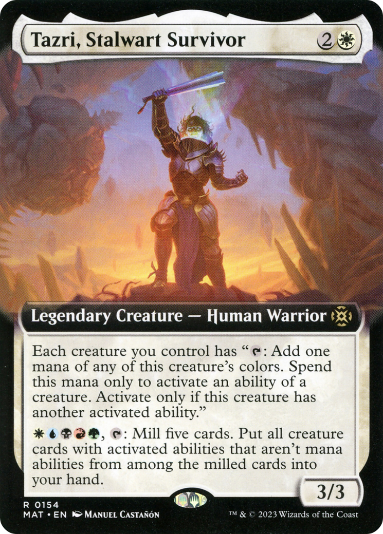 Tazri, Stalwart Survivor (Extended Art) [MAT - 154]