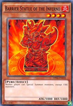 Barrier Statue of the Inferno [OP04 - OP04-EN018]