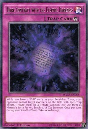 Dark Contract with the Eternal Darkness (MACR-EN068) - Maximum Crisis 1st Edition