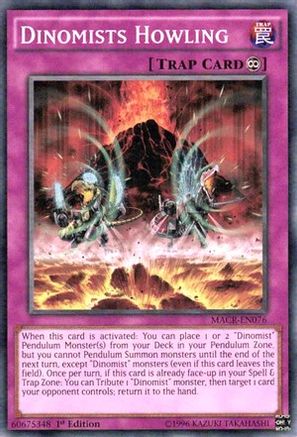Dinomists Howling (MACR-EN076) - Maximum Crisis 1st Edition