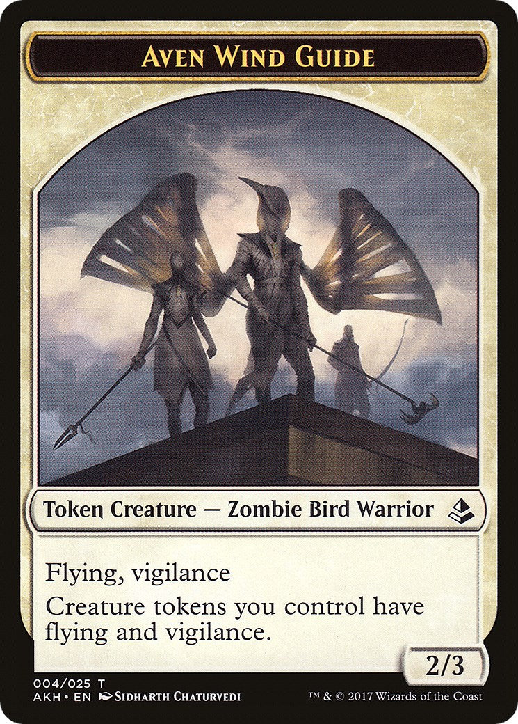 Aven Wind Guide // Hippo Double-Sided Token [AKH - 4 // 22]