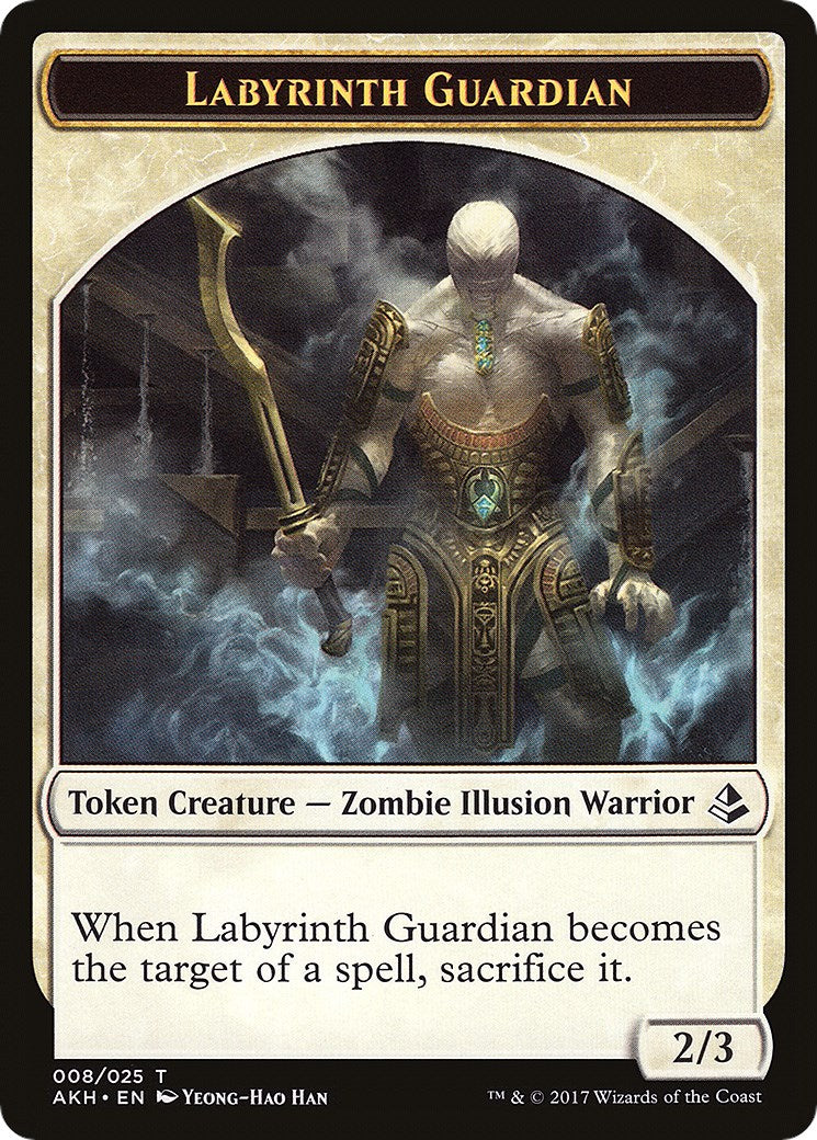 Labyrinth Guardian // Insect Double-Sided Token [AKH - 8 // 19]