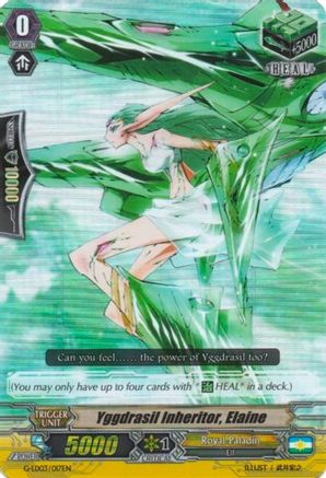 Yggdrasil Inheritor, Elaine (RRR Foil) (G-LD03/017EN) - G-Legend Deck Vol.3: The Blaster