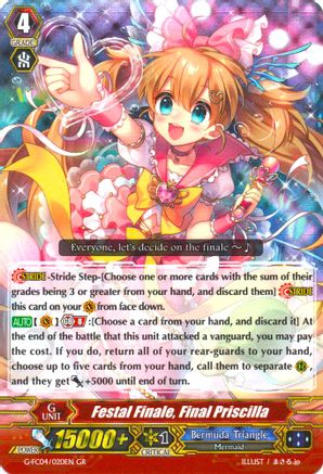 Festal Finale, Final Priscilla (G-FC04/020EN) - G-FC04: Fighters Collection 2017