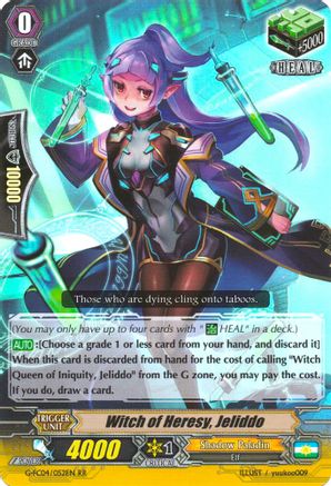 Witch of Heresy, Jeliddo (G-FC04/052EN) - G-FC04: Fighters Collection 2017