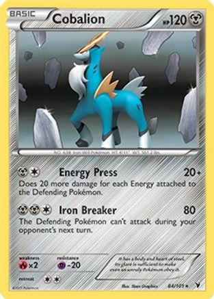 Cobalion - 84/101 (Battle Arena Deck Exclusive) [PR - 084/101]