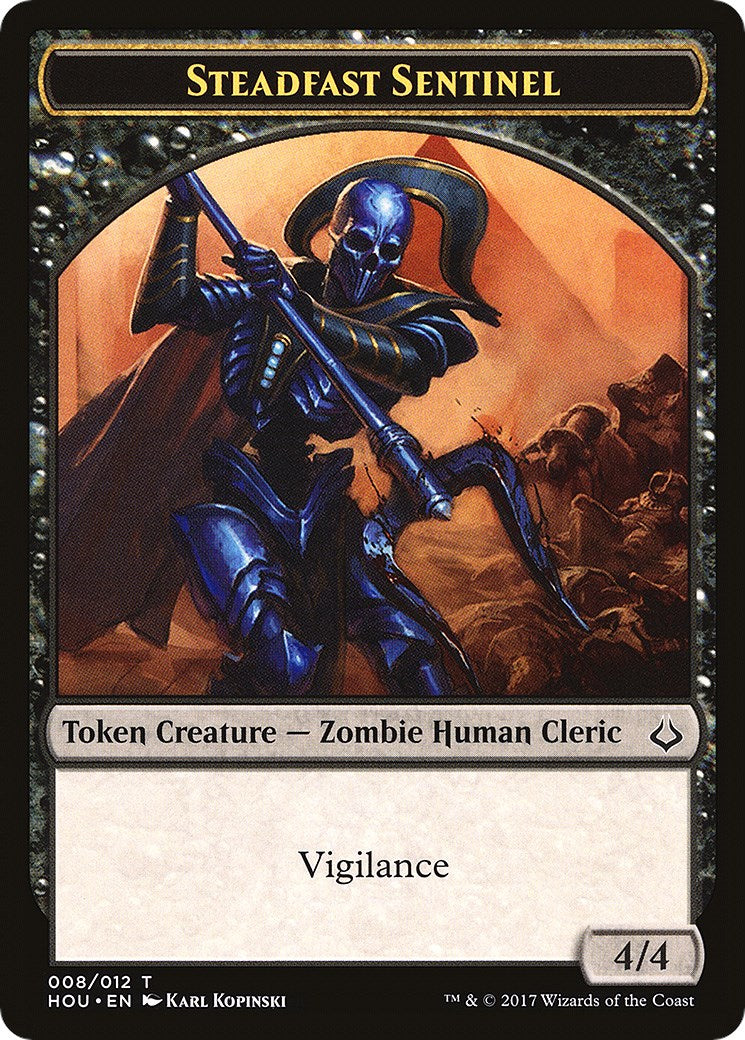 Steadfast Sentinel // Cat Double-Sided Token [HOU - 8 // 16]