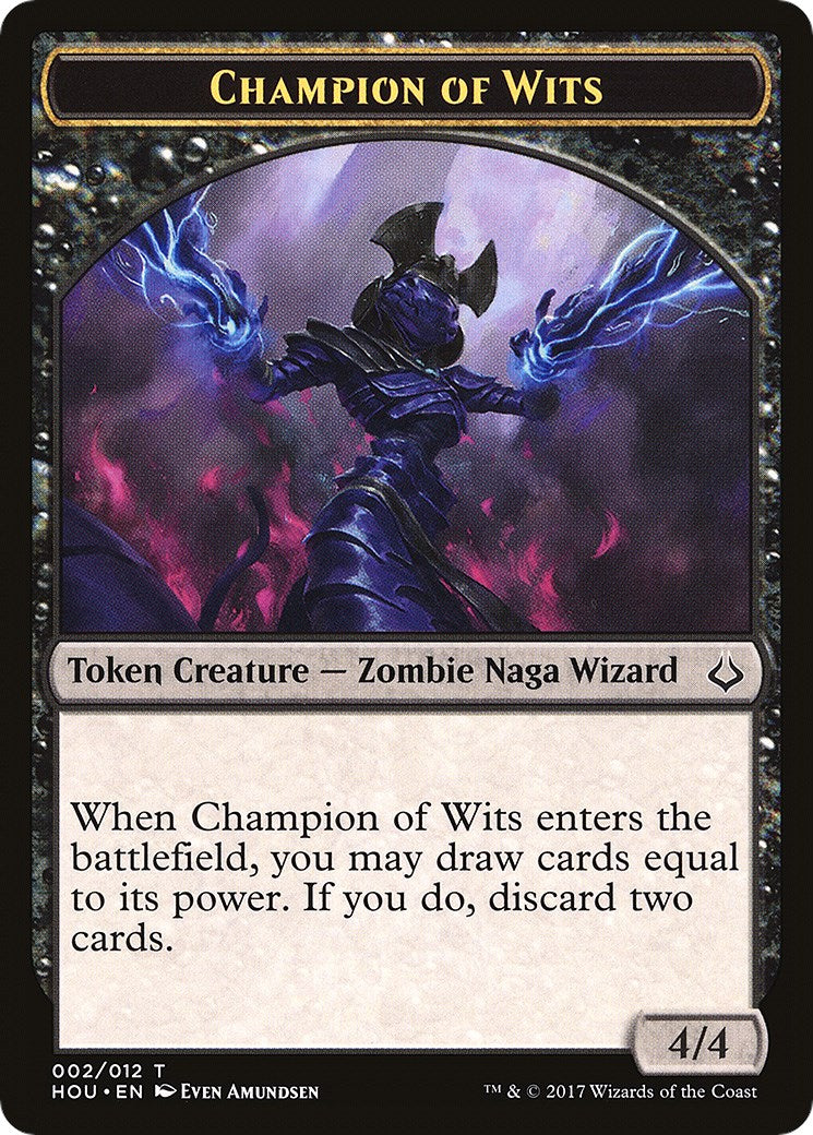 Champion of Wits // Warrior Double-Sided Token [HOU - 2 // 17]