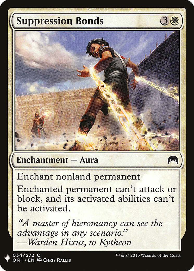 Suppression Bonds [LIST - 34]