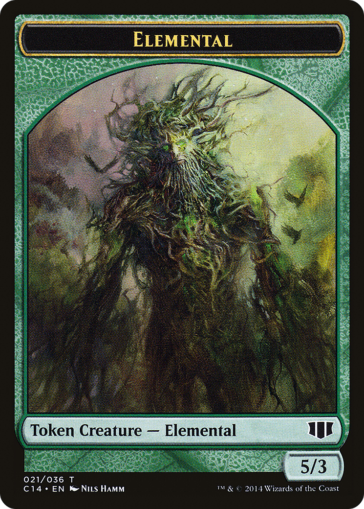 Elemental // Beast (019) Double-Sided Token [C14 - 21 // 19]