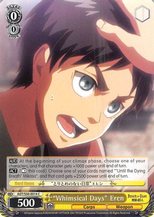"Whimsical Days" Eren [AOT/S50 - AOT/S50-E014 C]