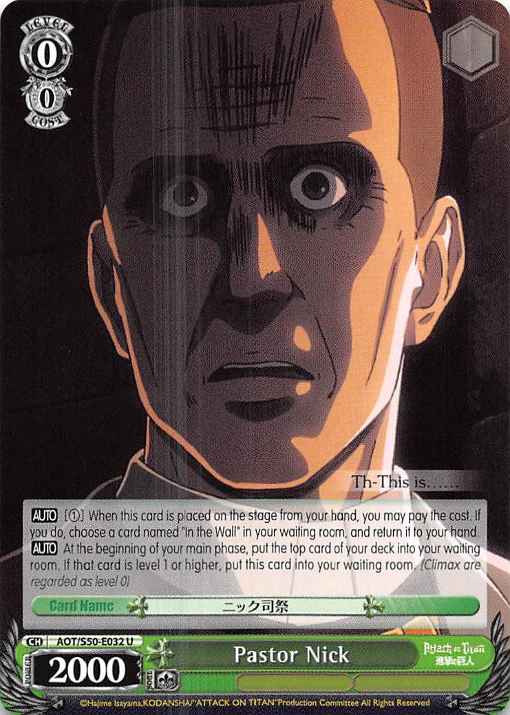 Pastor Nick [AOT/S50 - AOT/S50-E032 U]