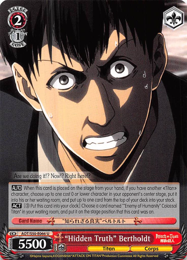 "Hidden Truth" Bertholdt [AOT/S50 - AOT/S50-E066 U]