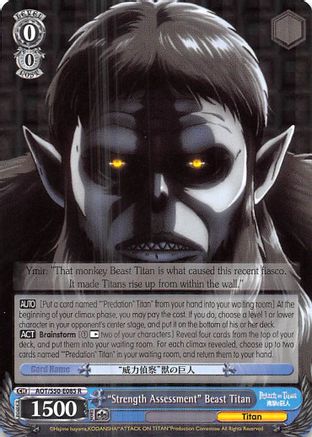"Strength Assessment" Beast Titan [AOT/S50 - AOT/S50-E085 R]
