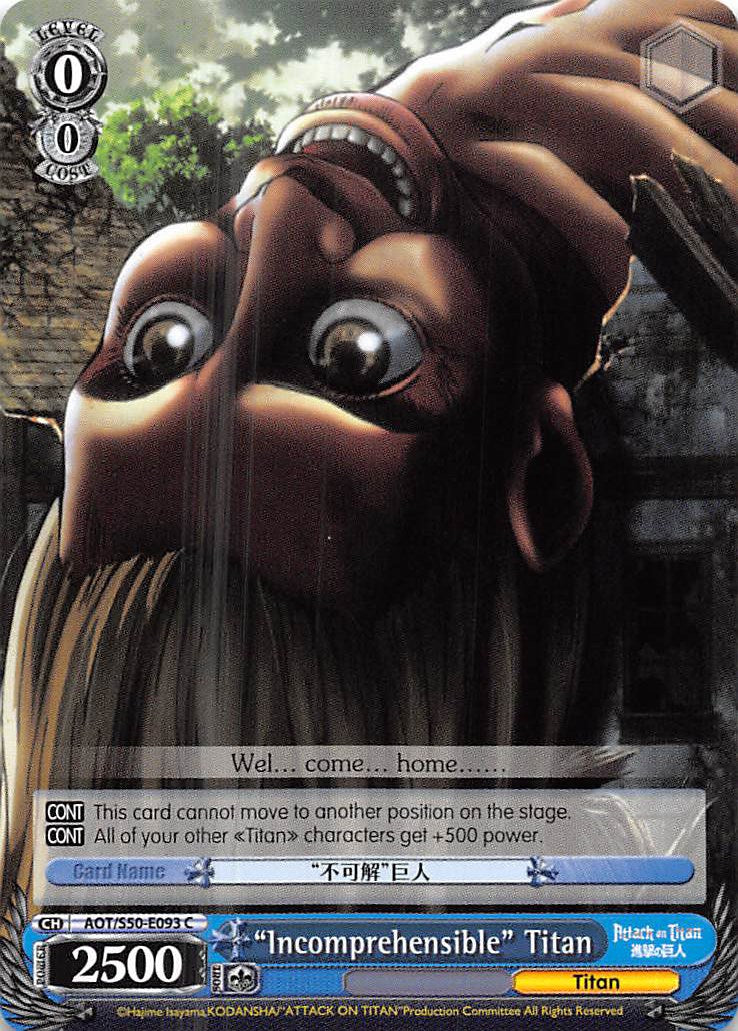 "Incomprehensible" Titan [AOT/S50 - AOT/S50-E093 C]