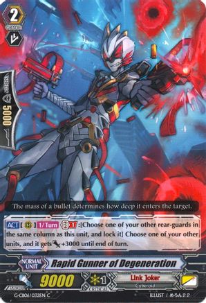 Rapid Gunner of Degeneration (G-CB06/032EN) - G-CB06: Rondeau of Chaos and Salvation
