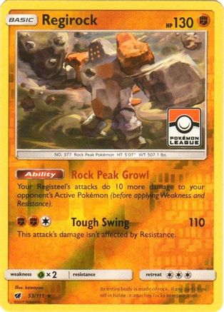 Regirock - 53/111 (Pokemon League) [PR - 053/111]