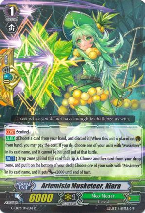 Artemisia Musketeer, Kiara (G-EB02/042EN) - G-EB02: The AWAKENING ZOO