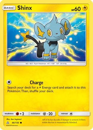 Shinx (46) 046  - Reverse Holofoil SM  Ultra Prism - Common