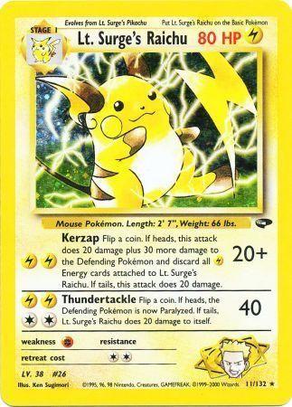Lt. Surge's Raichu [G2 - 011/132]