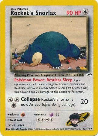 Rocket's Snorlax [G1 - 033/132]