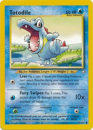 Totodile (81) 081  - Unlimited Neo Genesis - Common