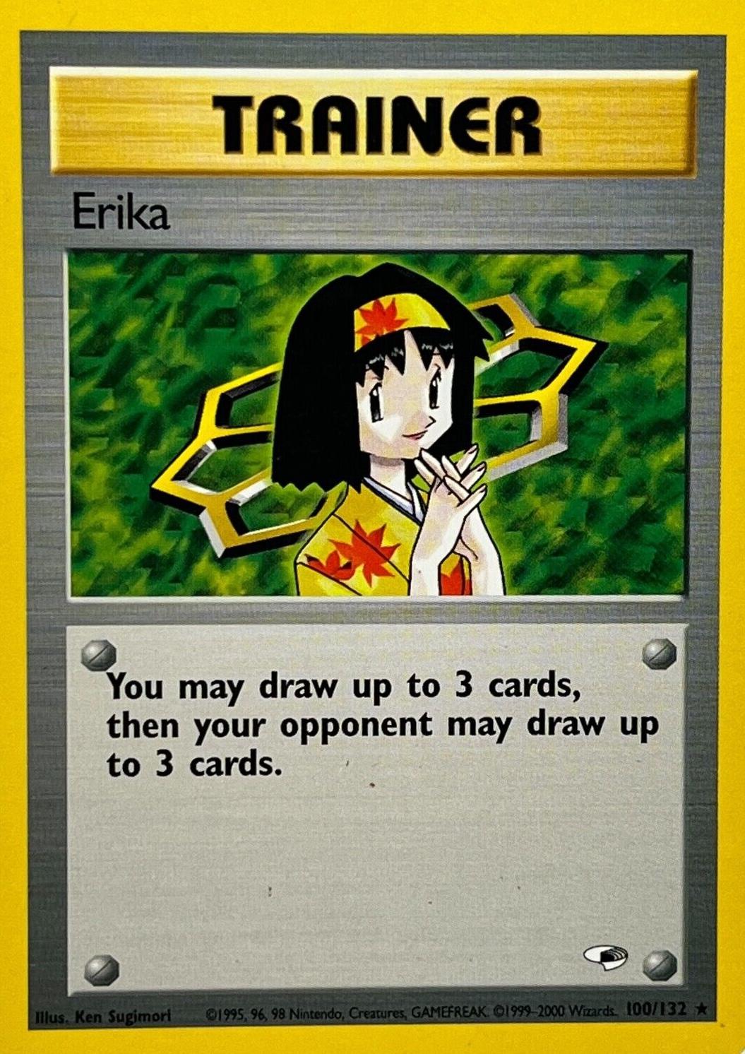 Erika (100) 100/132  - Unlimited Gym Heroes - Rare