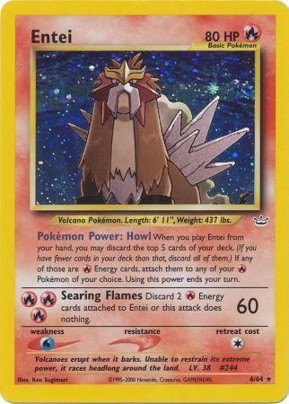 Entei (6) 006/64  - Unlimited Holofoil Neo Revelation - Holo Rare