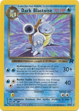 Dark Blastoise (20) 020  - Unlimited Team Rocket - Rare