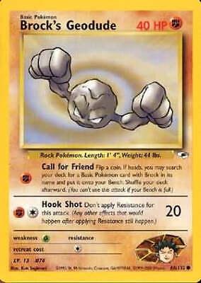 Brock's Geodude (66) 066/132  - Unlimited Gym Heroes - Common