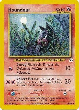 Houndour (24) 024/75  - Unlimited Neo Discovery - Rare