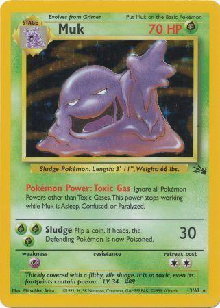 Muk (13) 013  - Unlimited Holofoil Fossil - Holo Rare