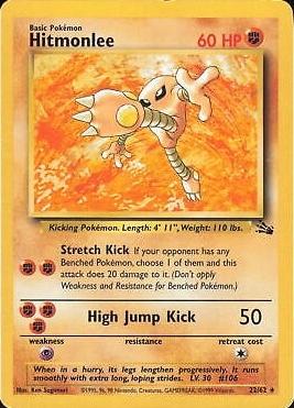 Hitmonlee (22) 022  - Unlimited Fossil - Rare