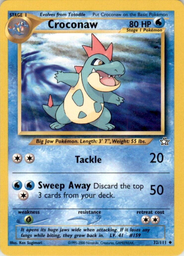 Croconaw (32) 032/111  - Unlimited Neo Genesis - Uncommon