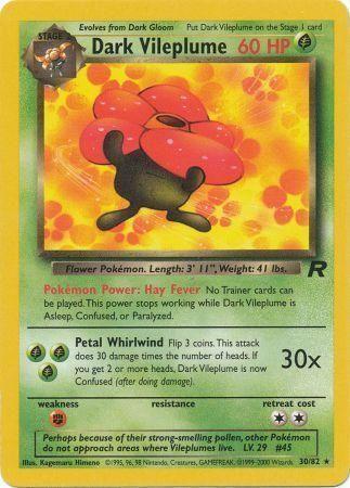 Dark Vileplume (30) 030  - Unlimited Team Rocket - Rare