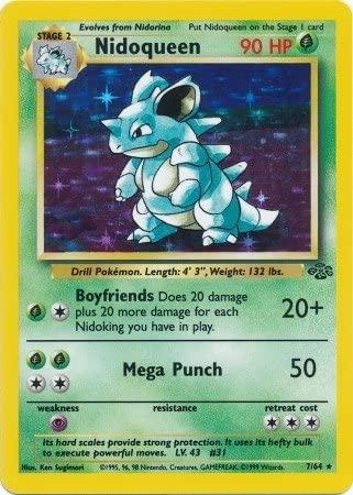 Nidoqueen (7) 007  - Unlimited Holofoil Jungle - Holo Rare